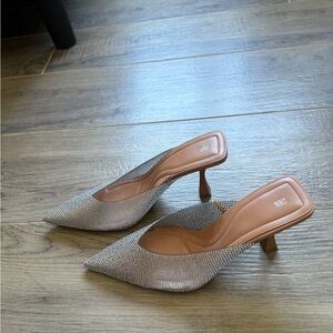 Zara Silver Pointed Heels
